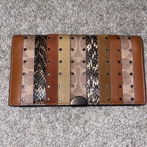 Coach stripe wallet